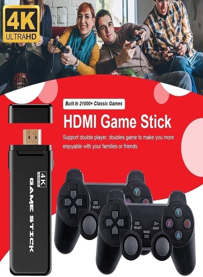 SSR Retro Game Stick Plug and Play Wireless HD 1080p TV Video Game for Kids with 8 Bit Retro Built in Games HDMI Game Stick Dongle for up to 2 Players (Multicolor) - Image 3