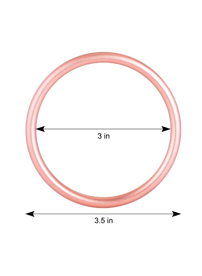 accmor حلقة حمالة أطفال من الألمنيوم Accmor 3 بوصة، حلقة حاملة ناعمة للأطفال الرضع والأطفال الصغار، ذهب وردي - Image 2