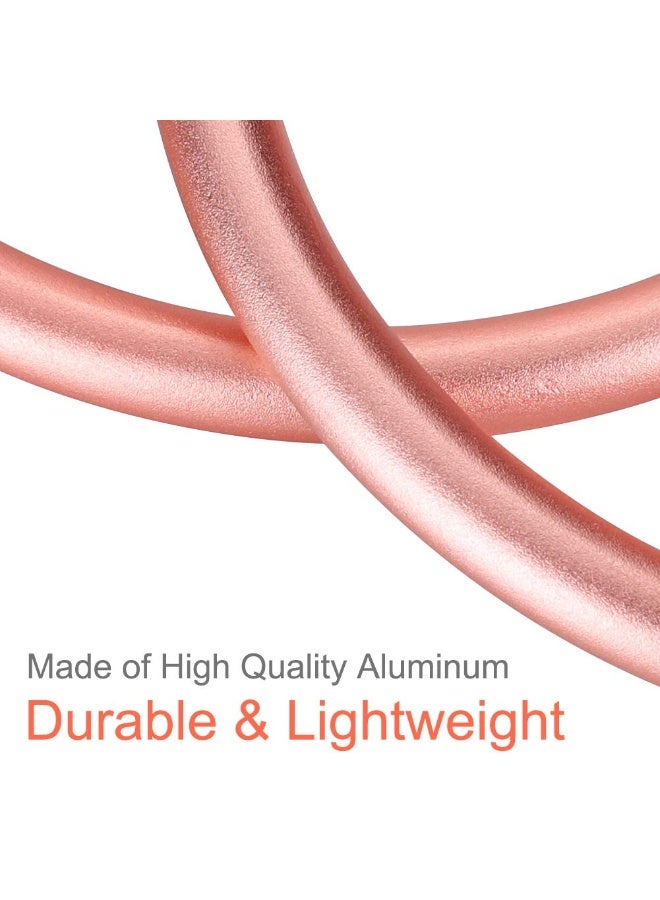 accmor حلقة حمالة أطفال من الألمنيوم Accmor 3 بوصة، حلقة حاملة ناعمة للأطفال الرضع والأطفال الصغار، ذهب وردي - Image 3