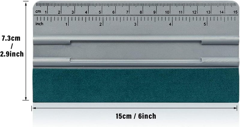FOSHIO 6 Inch Squeegee with Felt Edge Felt Squeegee Graduate for Bonding Film Wall Sticker Window Film Tint Film Squeegee for Car All-round unified build - Image 4