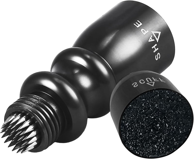 Vastarsky 3-in-1 Cue Tip Tool, Professional Pool Cue Tip Shaper, Billiard Pool Cue Accessories Tool, Scuffer, Shaper, Aerator (Black) - Image 1