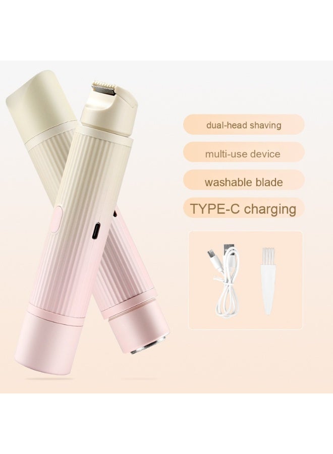 جهاز إزالة الشعر الكهربائي للنساء ثنائي الرأس القابل للشحن بنوع C