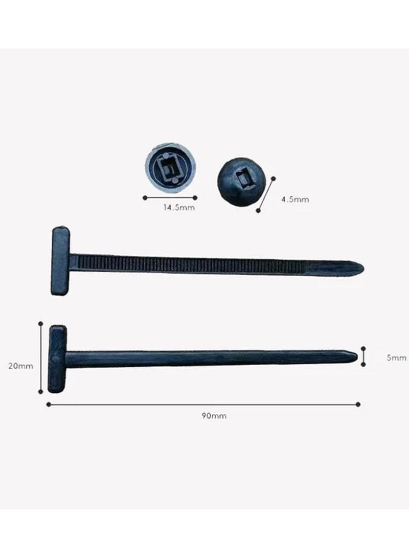 إسكدنيا مشبك ربطة الكبلات العالمي من النايلون ، (10pcs) - Image 4