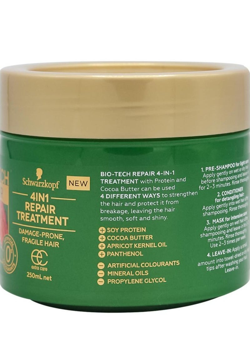 Schwarzkopf Extra Care Bio Tech 4in1 Repair Treatment Cocoa Butter 250 ML - Image 3