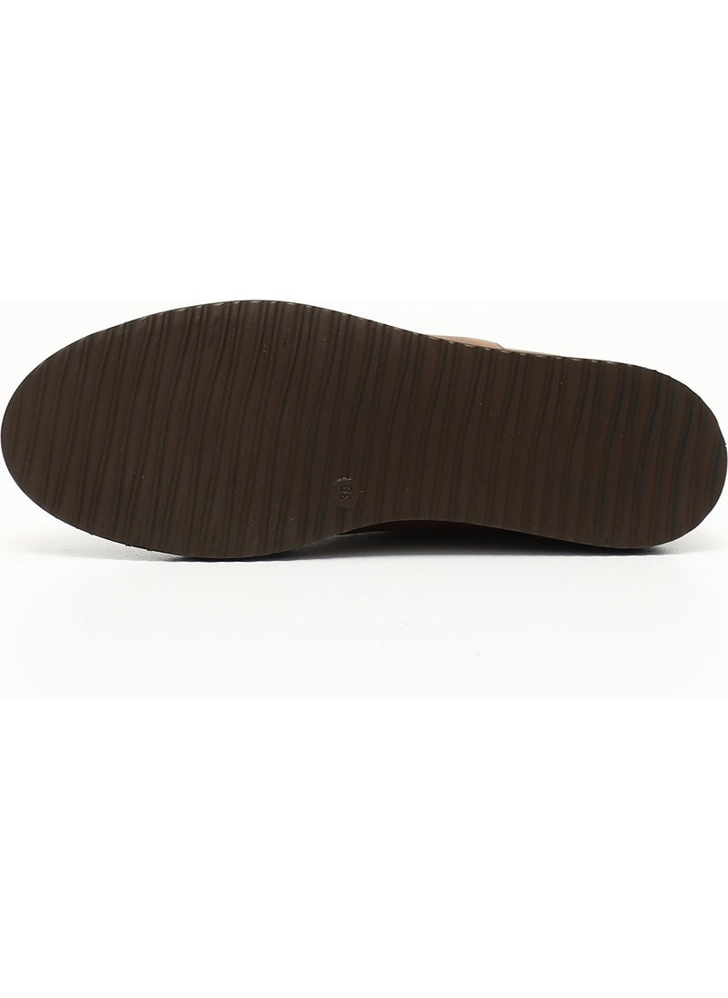 Gönderi(r) Gön Genuine Leather Round Toe Wedge Sole Lace-Up Elastic Women's Shoes 24084  - Image 5
