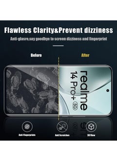 General [2+2] pieces Realme 14 Pro Plus 5G Tempered Glass Screen Protector and Camera Protector, Anti-scratch 9H Hardness Anti-bubble Tempered Glass Screen Protector  - Image 4