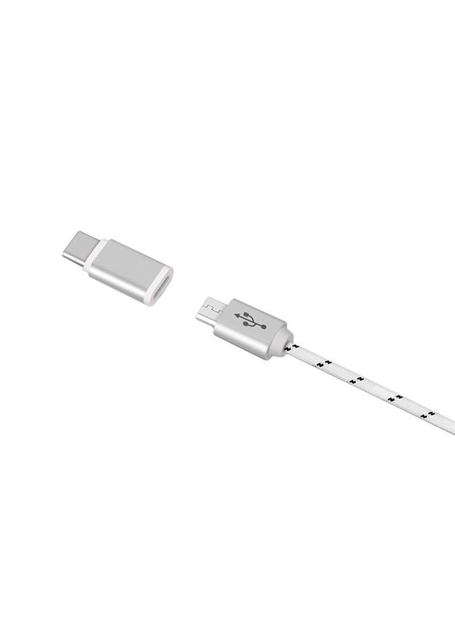 MOMAX Adapter Micro USB to Type-C - Silver - Image 2