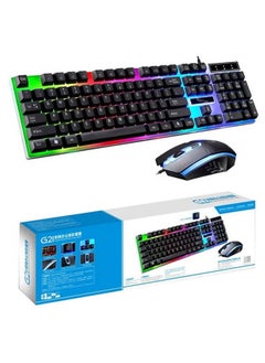 G21 G21WT LED Gaming Keyboard with Mouse Set black  - Image 1