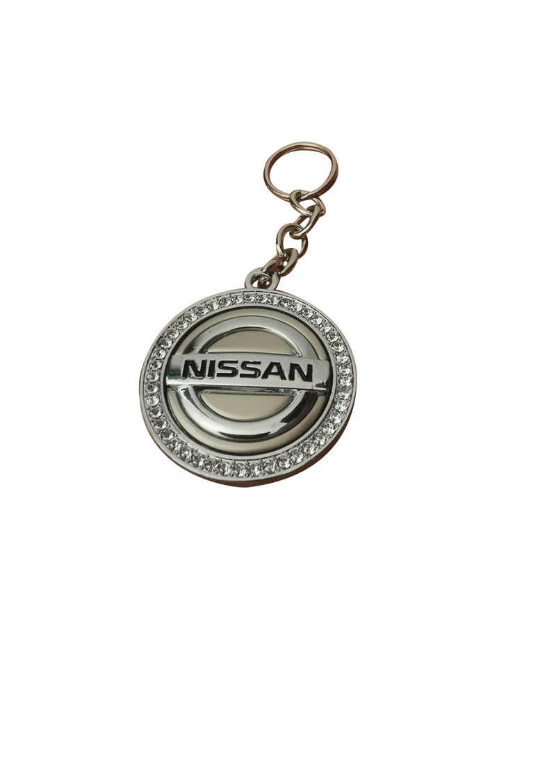 Generic Nissan Car Logo Key Chain - Premium Quality Metal Keyring with Iconic Nissan  Emblem - Perfect Accessory for Nissan  Car Owners and Enthusiasts - Stylish and Durable Keychain - Image 1