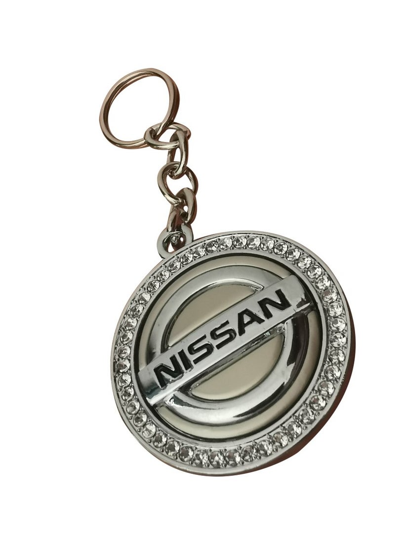 Generic Nissan Car Logo Key Chain - Premium Quality Metal Keyring with Iconic Nissan  Emblem - Perfect Accessory for Nissan  Car Owners and Enthusiasts - Stylish and Durable Keychain - Image 2