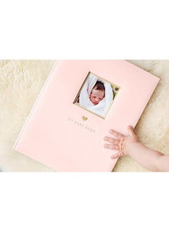 pearhead Little Blossoms Baby Keepsake Book Baby Photo Album Baby Girl Memory Book Pink Polka Dot  - Image 4
