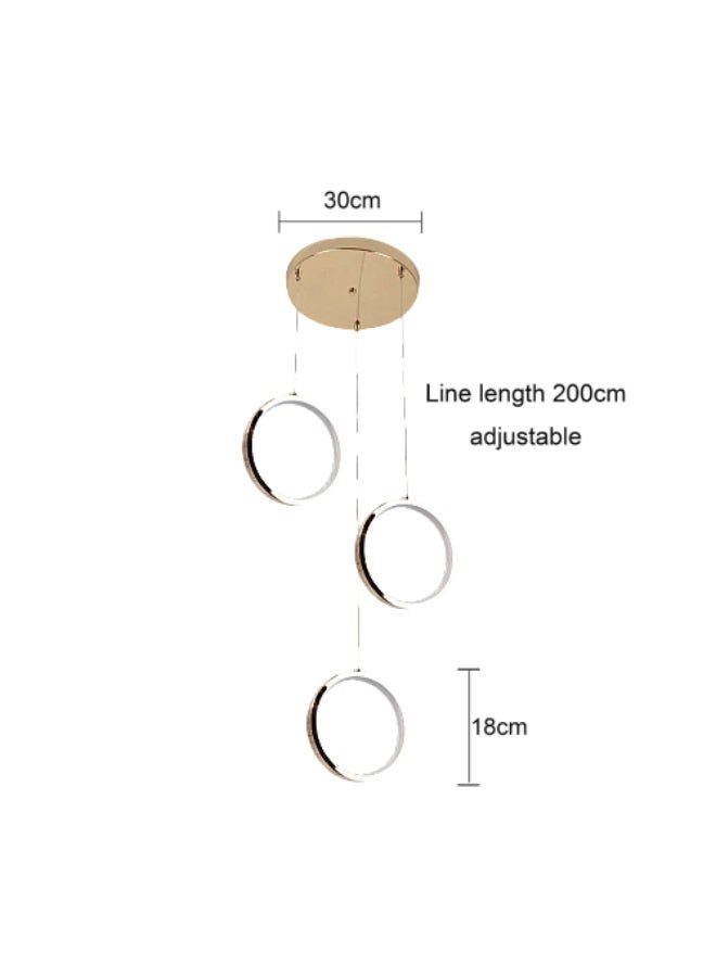 ثريا حلقية حديثة بإضاءة LED  - Image 3