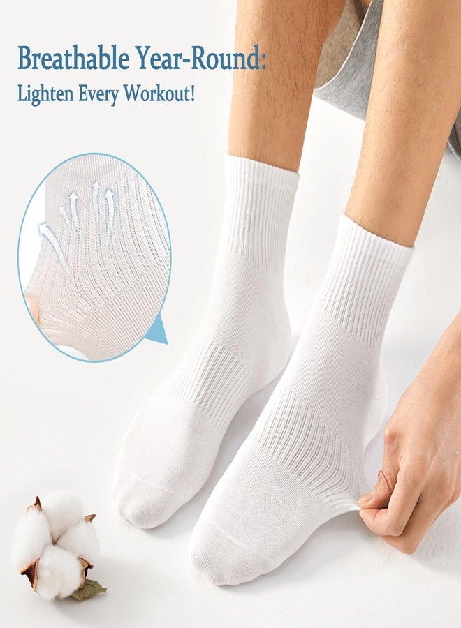UoUoUosocks 6 Pairs Athletic Socks for Men/Women (9-11, black) - Image 5