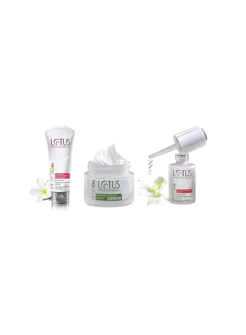 Lotus Professional Whitening Brightening Kit Face Wash Serum Day Cream  - Image 1