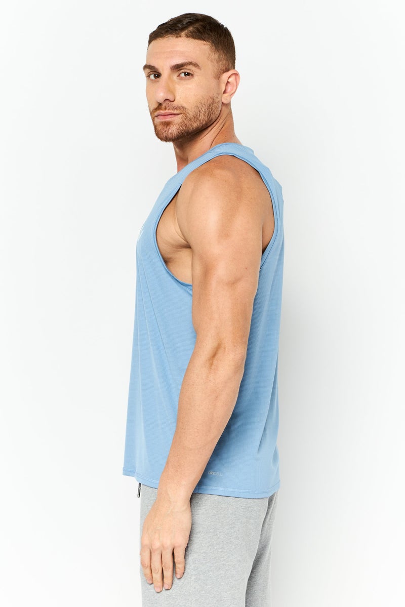 PUMA سترة جري بلا أكمام للرجال، رياضية، زرقاء - Image 3