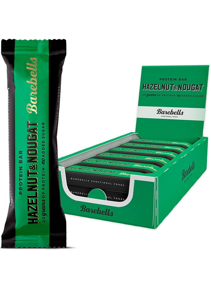 Barebells Protein Bars Hazelnut Nougat Pack of 12 No Sugar - Image 1