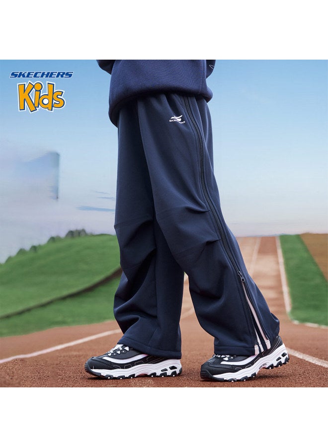 Skechers Boys' Pants 25 Winter Kids Straight Casual Sports Pants Deep Sapphire Blue 130 - Image 1