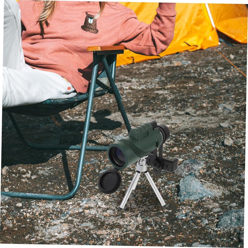 OSALADI 80X100 High Power Handheld Monocular Telescope for Adults Portable Hiking Bird Watching Camping Smartphone Compatible Adjustable Focus Lightweight Design - Image 3