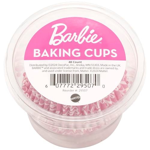 DecoPac Barbie™ Baking Cups By DecoPac | Pink | 1.8" Cupcake Liners, Greaseproof Paper Cases for Muffins and Cupcakes, Pack of 48 - Image 5