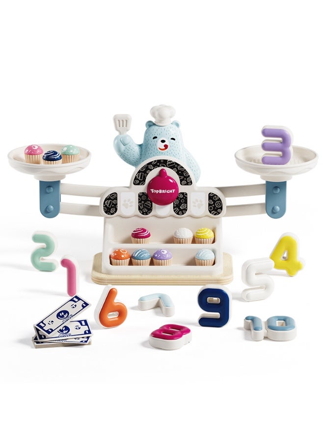 Little Bear Balance Math Game, Children's Numerical Operation Training, Money Merchant Management, Parent Child Balance Toy - Image 1