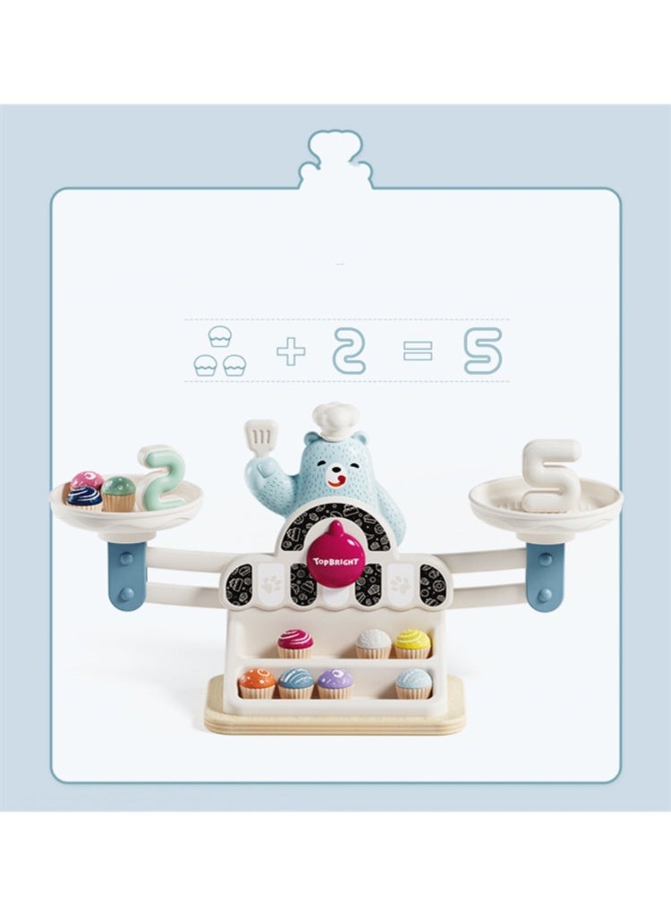 Little Bear Balance Math Game, Children's Numerical Operation Training, Money Merchant Management, Parent Child Balance Toy - Image 4