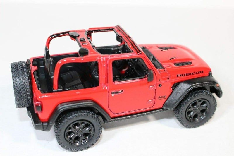 Kinsmart 2018 Jeep Wrangler Rubicon No Top Red - Diecast Model - Image 3