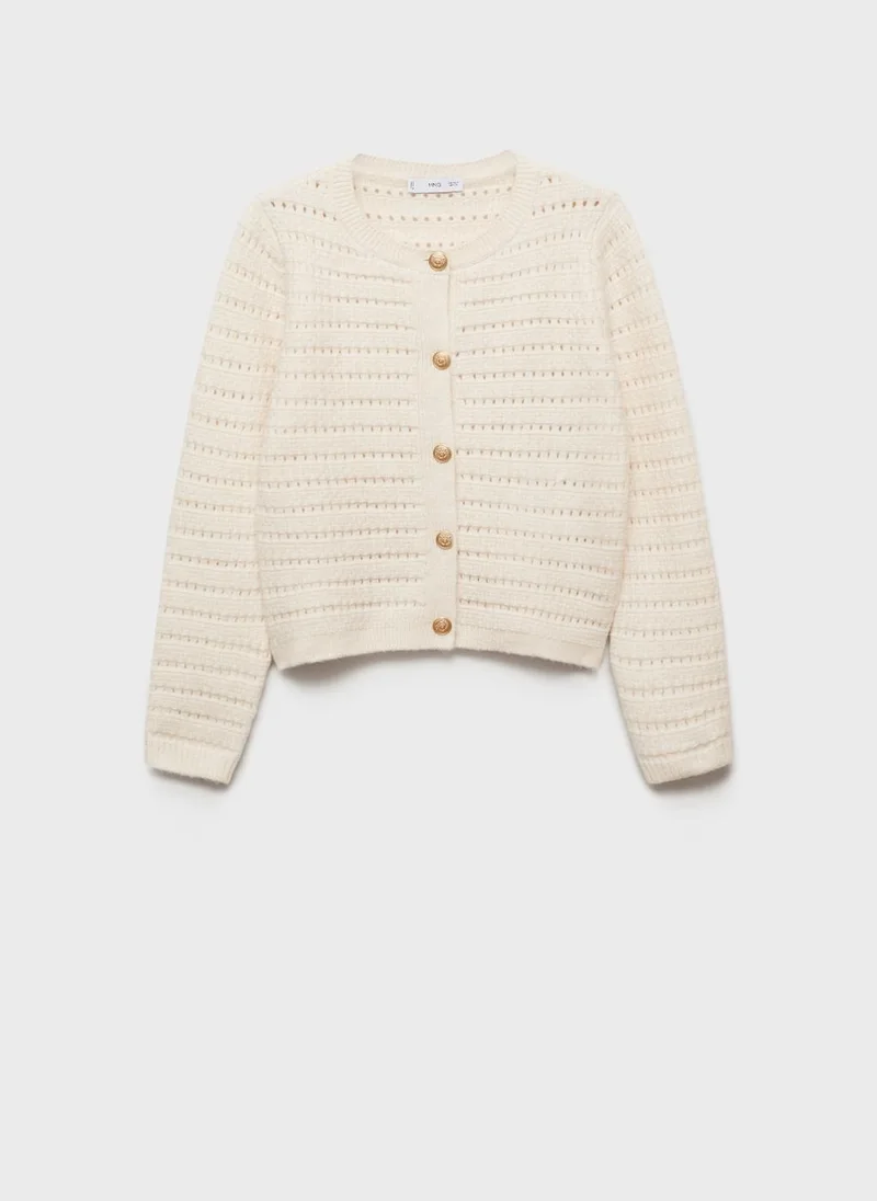 مانجو Openwork Details Jacket