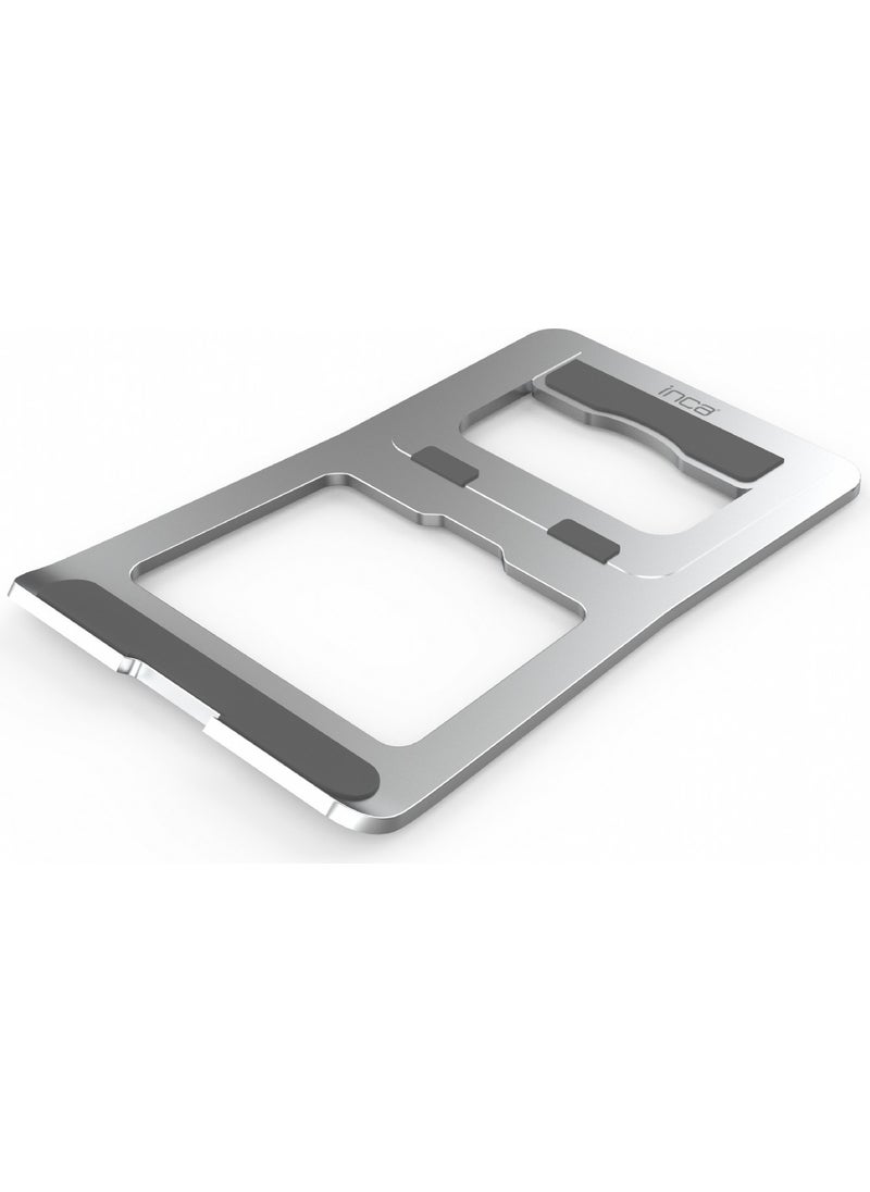 Inca - Foldable Notebook Stand Aluminum Modern Design Laptop Stand INC-121S Unique - Image 1