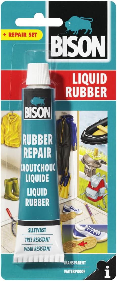 Bison Liquid Rubber Repair, protecting and waterproofing paste 50ml, Transparent - Image 1