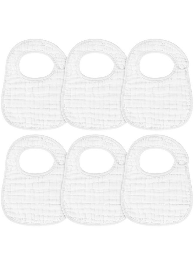 Accmor Muslin Baby Drool Bibs 6 Pack Baby Bandana Drool Bibs Soft Cotton Baby Bandana Bibs for Teething Drooling - Image 1