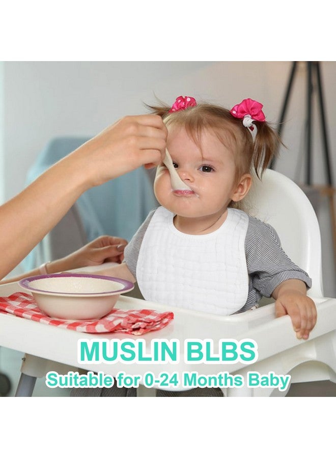 Accmor Muslin Baby Drool Bibs 6 Pack Baby Bandana Drool Bibs Soft Cotton Baby Bandana Bibs for Teething Drooling - Image 5