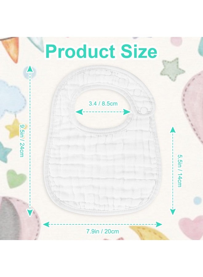 Accmor Muslin Baby Drool Bibs 6 Pack Baby Bandana Drool Bibs Soft Cotton Baby Bandana Bibs for Teething Drooling - Image 3