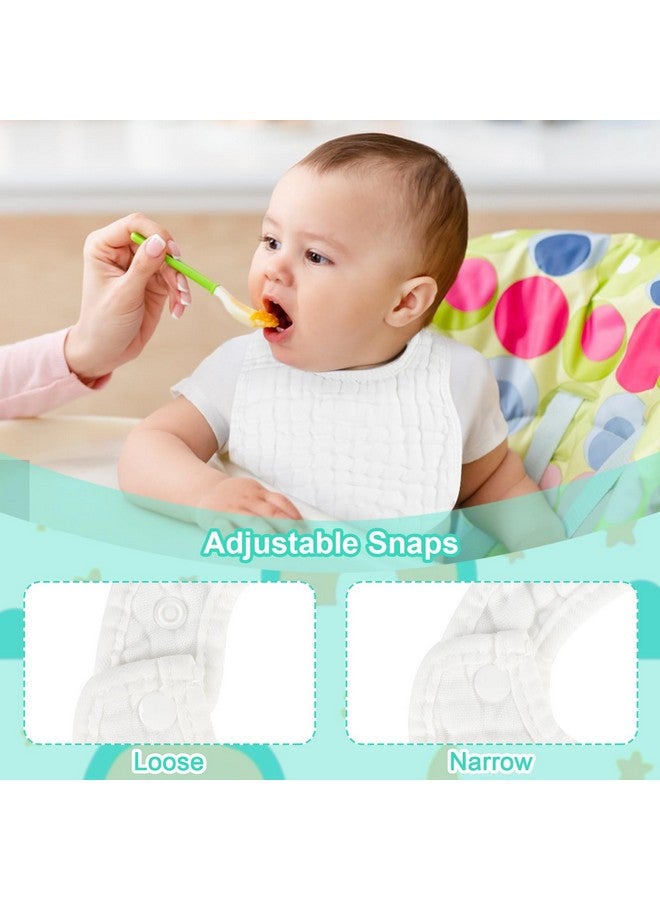 Accmor Muslin Baby Drool Bibs 6 Pack Baby Bandana Drool Bibs Soft Cotton Baby Bandana Bibs for Teething Drooling - Image 4