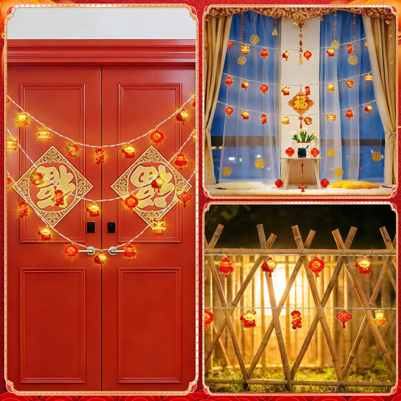 Jansun Chinese New Year Decorations, 2026 Chinese New Year String Light 20 Led Light for Spring Festival Decorations - Image 5