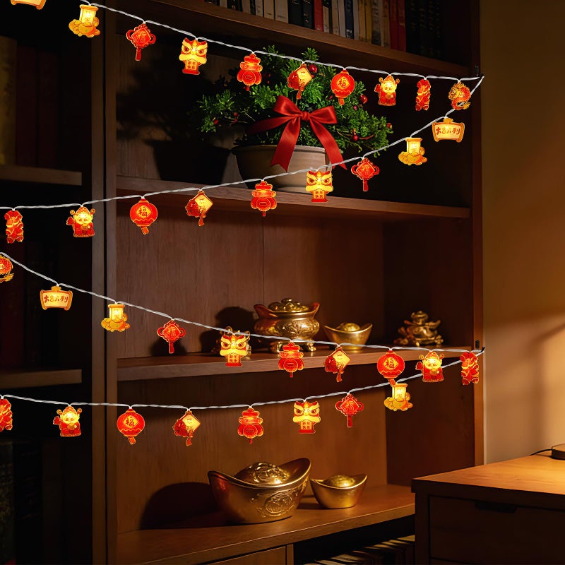 Jansun Chinese New Year Decorations, 2026 Chinese New Year String Light 20 Led Light for Spring Festival Decorations - Image 2