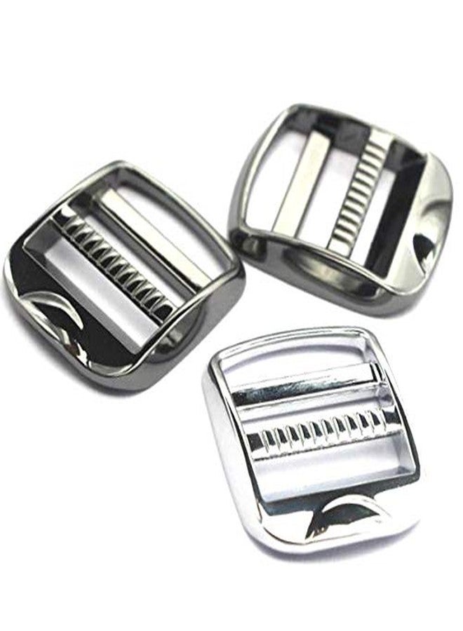 DGOL 10 pcs 1 inch Metal Zinc Alloy Ladder Lock Slider Adjustable Webbing Strap Release Buckles (Golden) - Image 5
