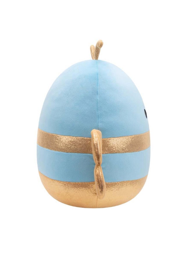 سكويش مالوز JSMSQAM00001 ادوبت مين كوين بي لعبة محشوة قابلة للتجميع أزرق وذهبي 14 بوصة - Image 3