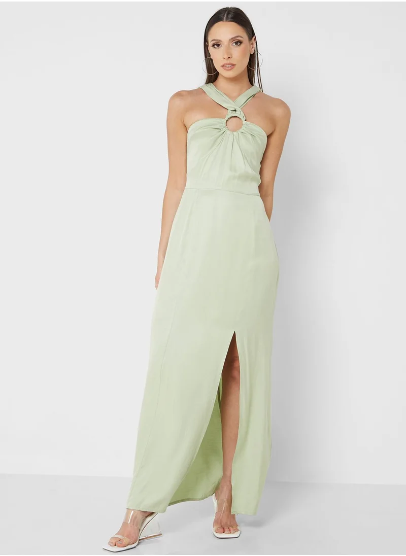 TOPSHOP Halter Neck Strappy Dress