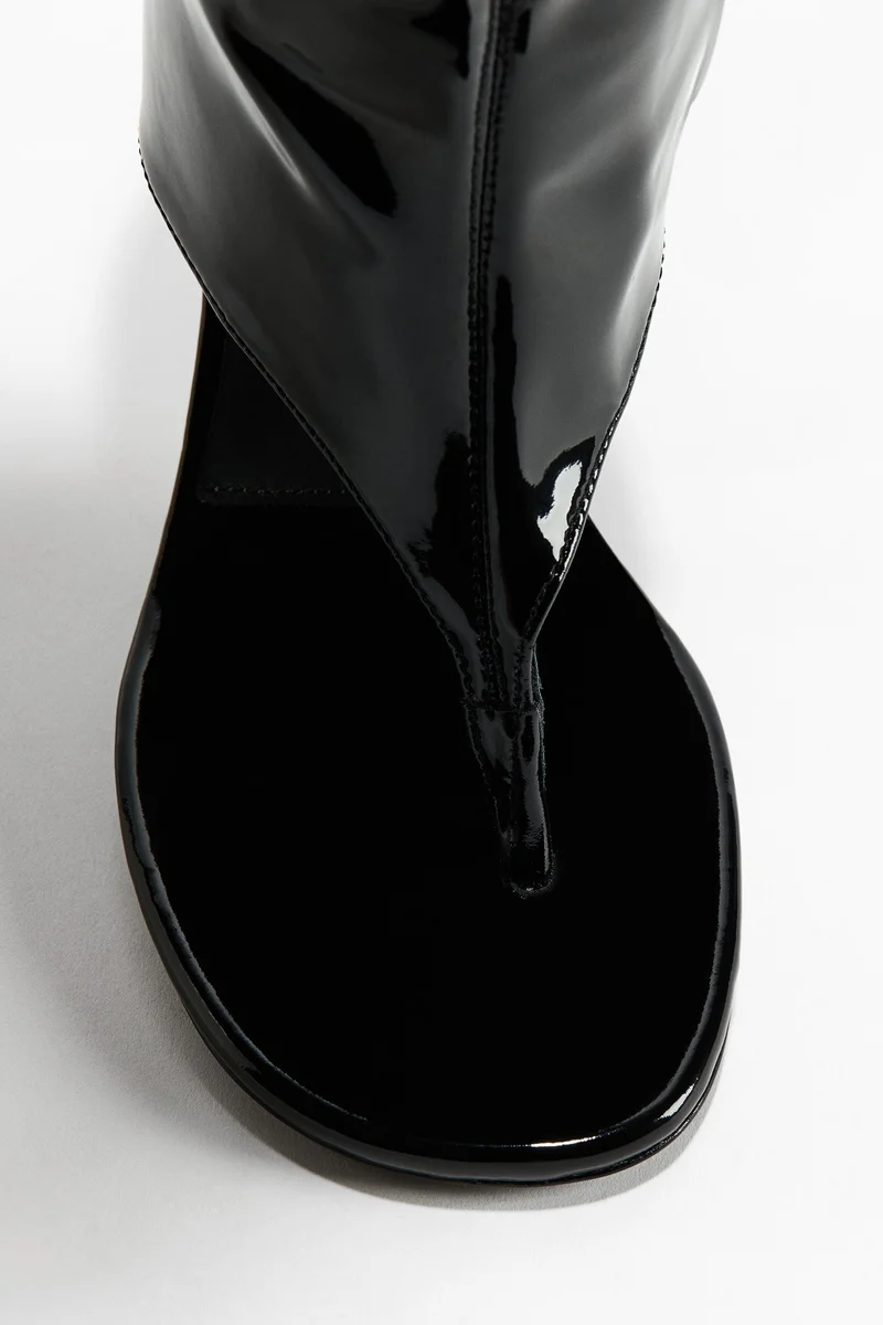 H&M  Cut-out leather sock boots for Women | Best Price UAE
