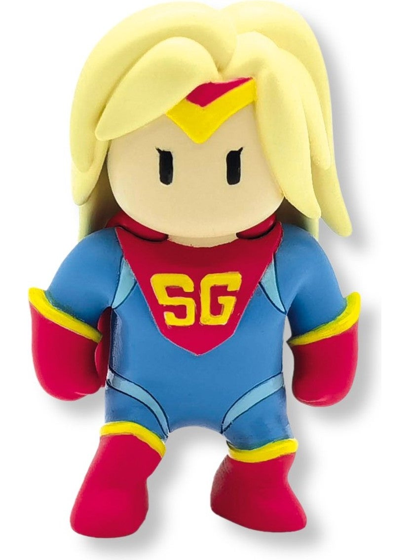 Toyfest - Stumble Guys Series 1 - 3D Mini 1 I Surprise 5 Figure Set - Super Gal Leonidas - Image 1
