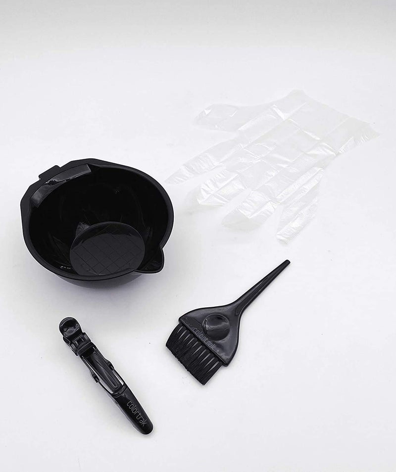 Colortrak Hair Color Bowl Kit for DIY at Home, Great for DIY Hair Coloring, 1 Color Bowl, 1 Color Brush, 1 Croc Clip, 1 Pair Disposable Gloves, All-In-One Kit, For Stylists and Kitchen Colorists - Image 2