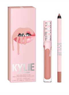 Kylie مجموعة الشفاه من كايلي جينر كوزماتيكس - أحمر شفاه سائل (غير لامع) وقلم شفاه غير لامع  - Image 1