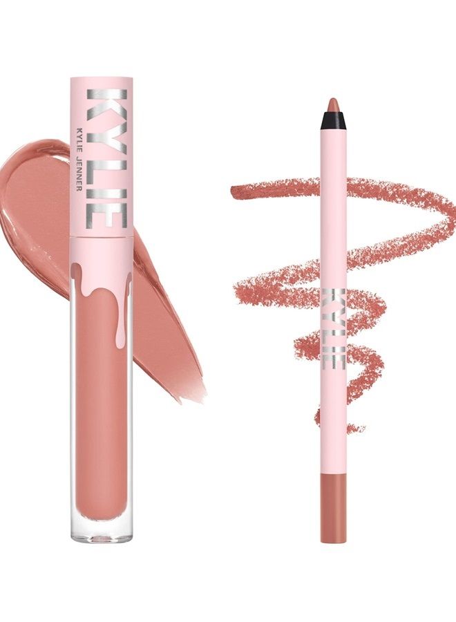 Kylie مجموعة الشفاه من كايلي جينر كوزماتيكس - أحمر شفاه سائل (غير لامع) وقلم شفاه غير لامع - Image 2