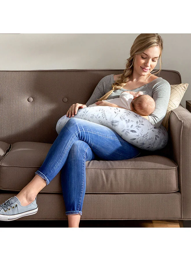 Chicco Boppy Original Support Nursing Pillow 0-12m, Grey Leaves