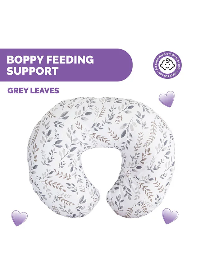 Chicco Boppy Original Support Nursing Pillow 0-12m, Grey Leaves