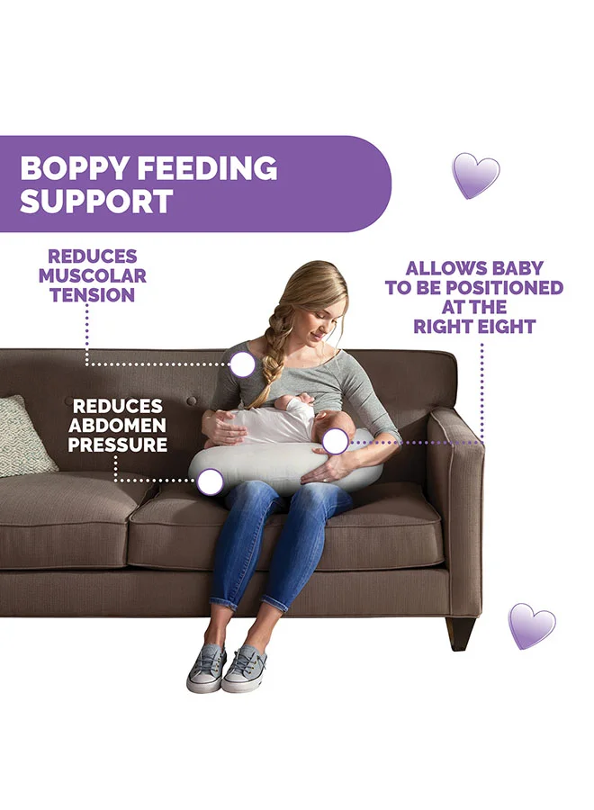Chicco Boppy Original Support Nursing Pillow 0-12m, Grey Leaves