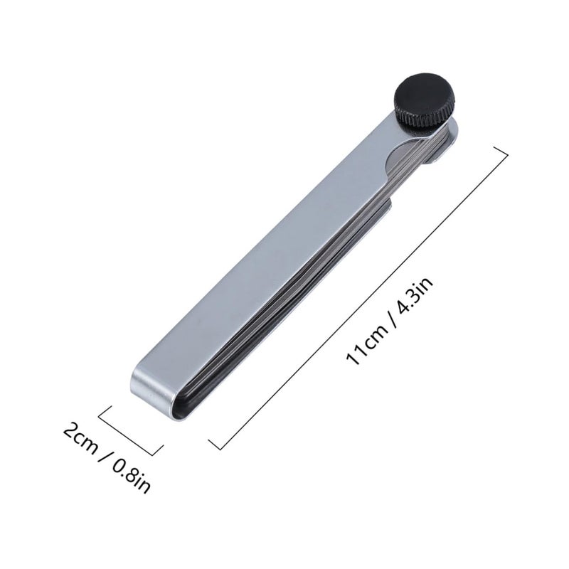 1set Portable Stainless Steel Feeler Gauge for Accurate Gap Measurement Compact Thickness Gauge Tool for Mechanics and DIY Projects - Image 2