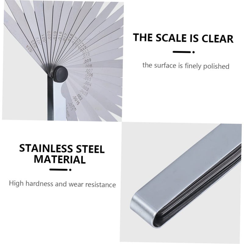 1set Portable Stainless Steel Feeler Gauge for Accurate Gap Measurement Compact Thickness Gauge Tool for Mechanics and DIY Projects - Image 5