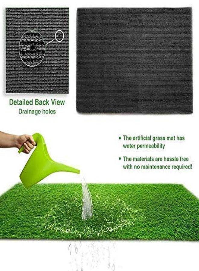 CARPET PLANET Artificial Grass Yoga mat Size-6.5x2ft for Meditation -Green - Image 5