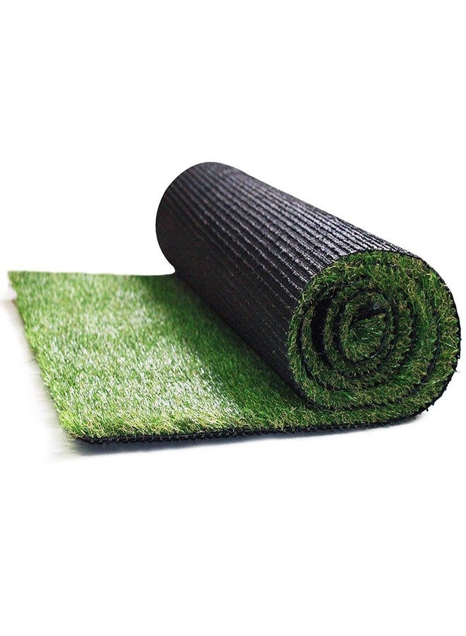 CARPET PLANET Artificial Grass Yoga mat Size-6.5x2ft for Meditation -Green - Image 1